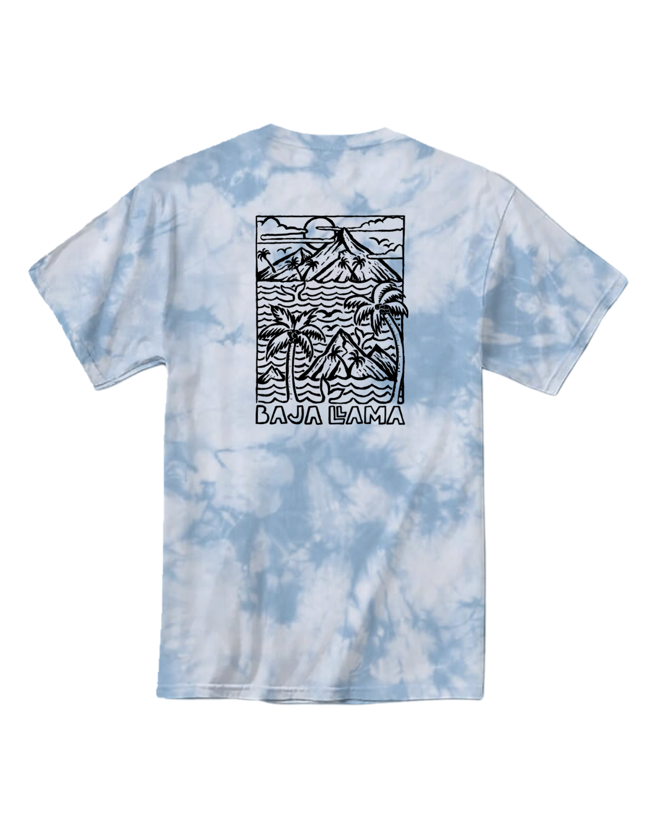 WAVY DAYZ - BLUE TIE DYE PRIMO GRAPHIC TEE – Bajallama WAVY DAYZ - BLUE TIE DYE PRIMO GRAPHIC TEE – Bajallama