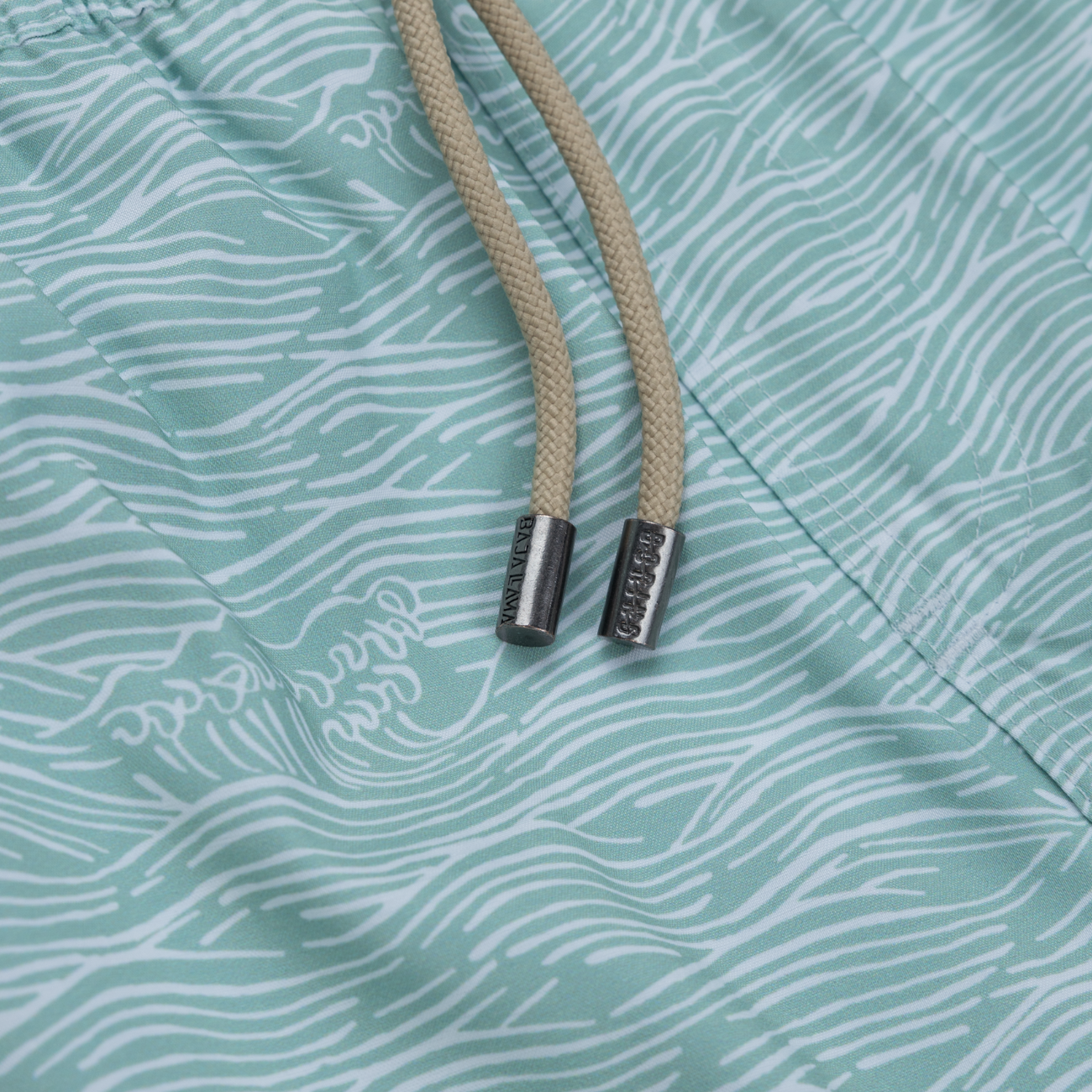 Baja Llama Roll Tides Fern Green 6 inch volley swim suit