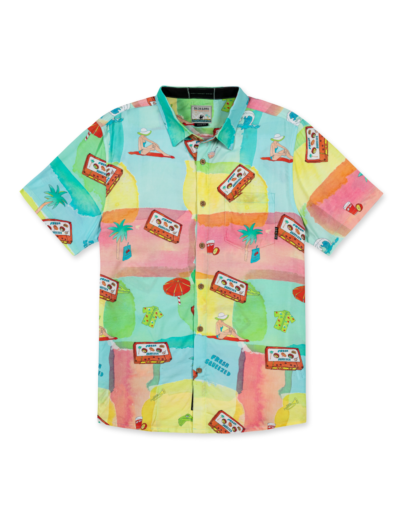 Baja Llama | Fresh Squeezed NIGHTHAWK™ Beach Style Button Up