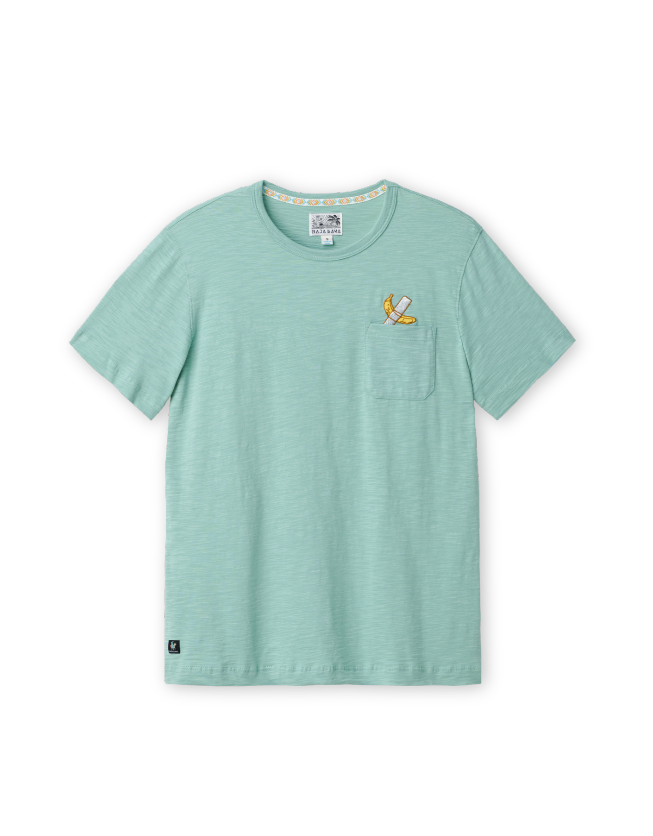 La Banana Embroidered Tee – Men's Pima Cotton Slub Shirt | Baja