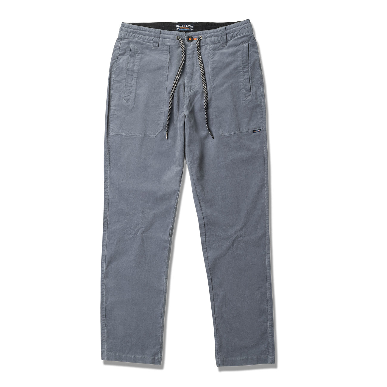 Baja Llama Blue Arroyo Stretch Waistband Cotton Corduroy Walk Pants