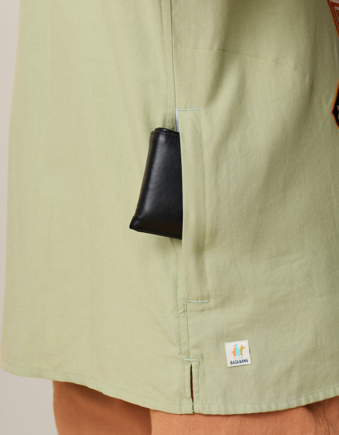 A hidden side-seam pocket