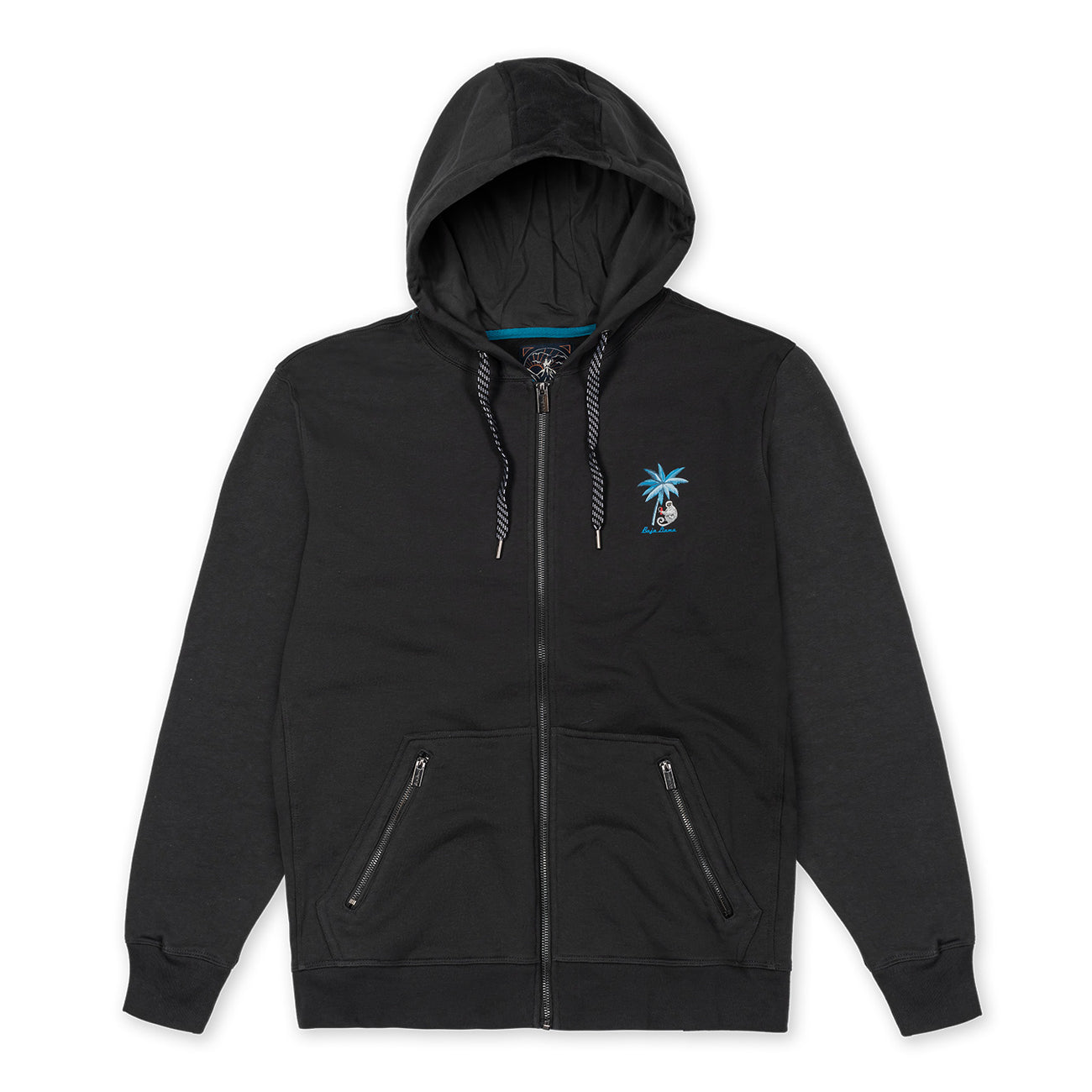 SHADY CHARACTERS ZIP HOODIE - BLACK