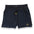 Men's black swimsuit. 6 inch stretch volley trunks. Gold finishes. Functional zipper pockets with internal stash pocket.