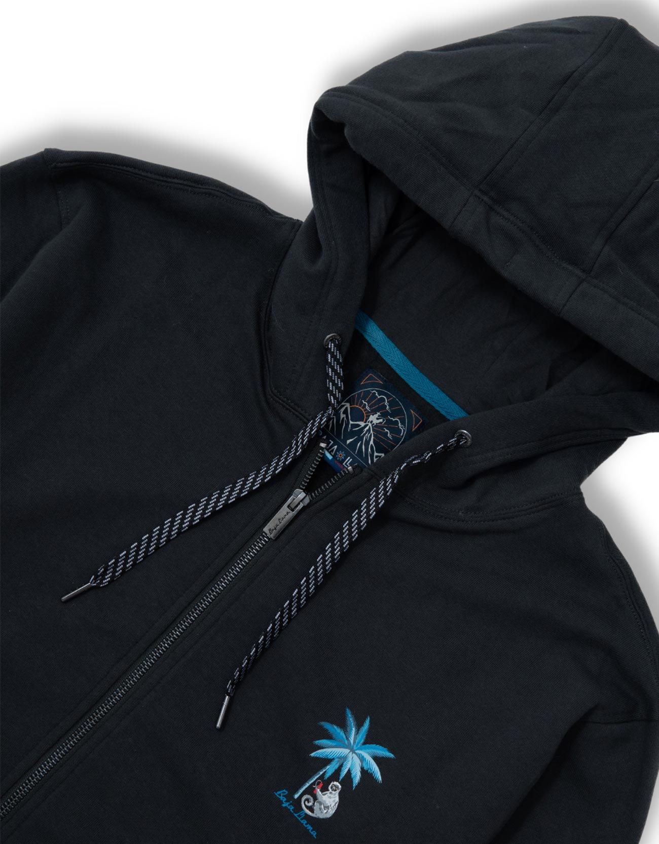 SHADY CHARACTERS ZIP HOODIE - BLACK
