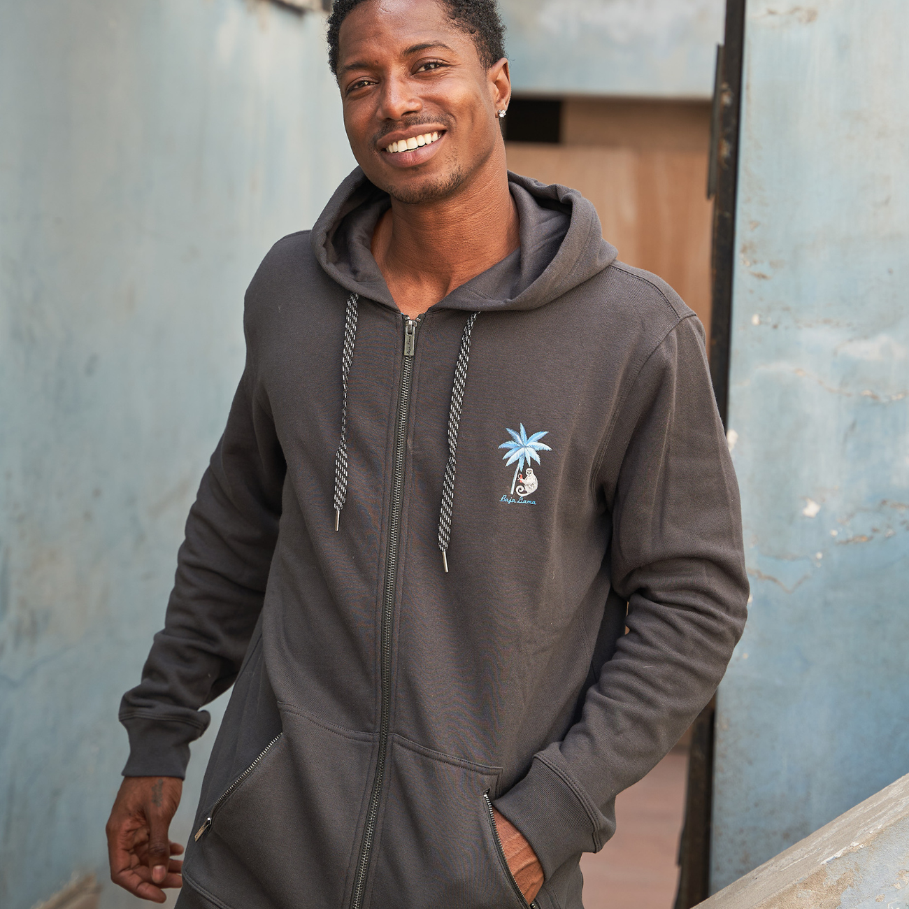 SHADY CHARACTERS ZIP HOODIE - BLACK