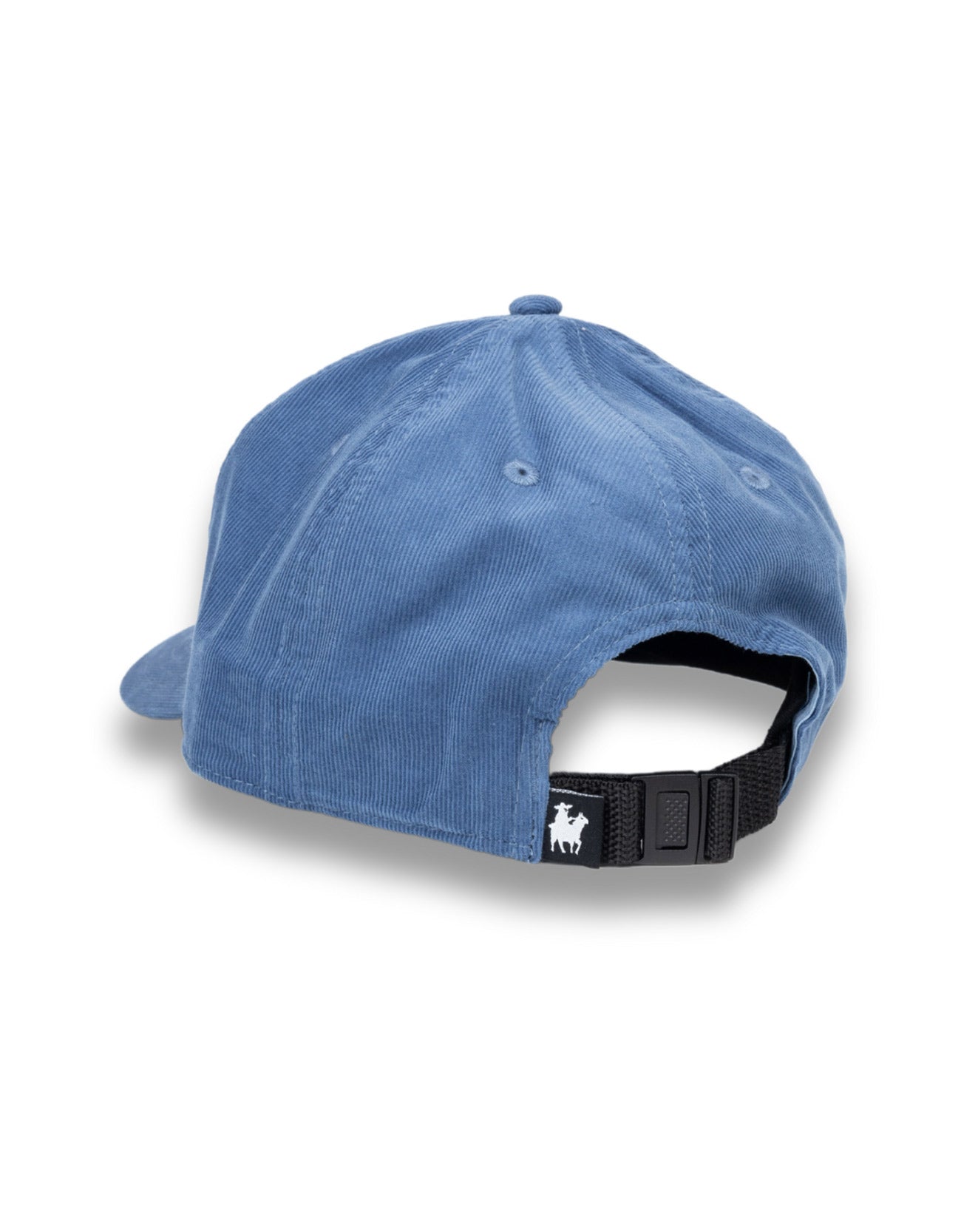 Blue Boring logo embroidered corduroy hat