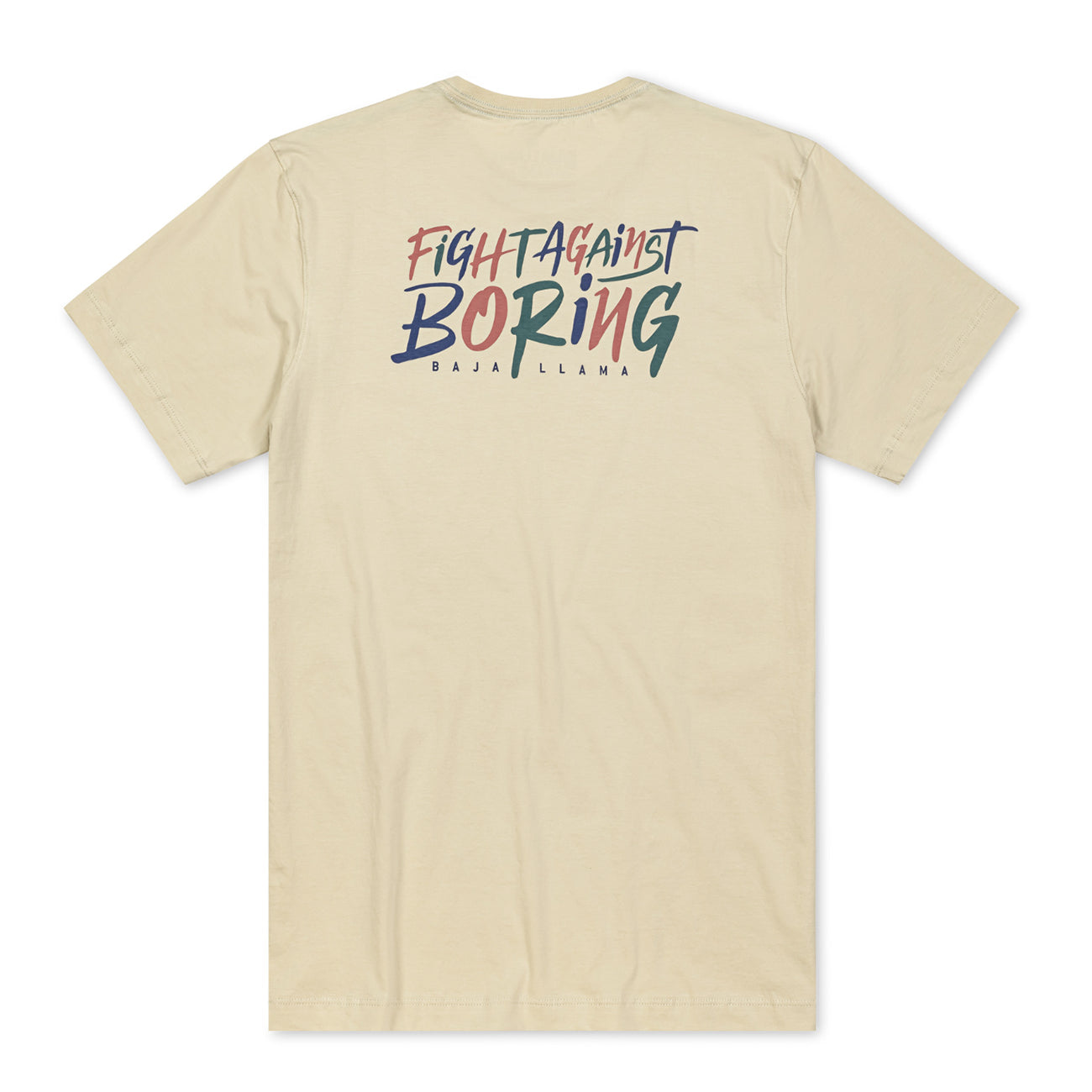 FIGHT AGAINST BORING RETRO - CREAM  PRIMO GRAPHIC TEE