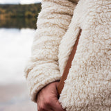 Baja Llama's Deap Shag Cream & Tan Sherpa Fleece Jacket