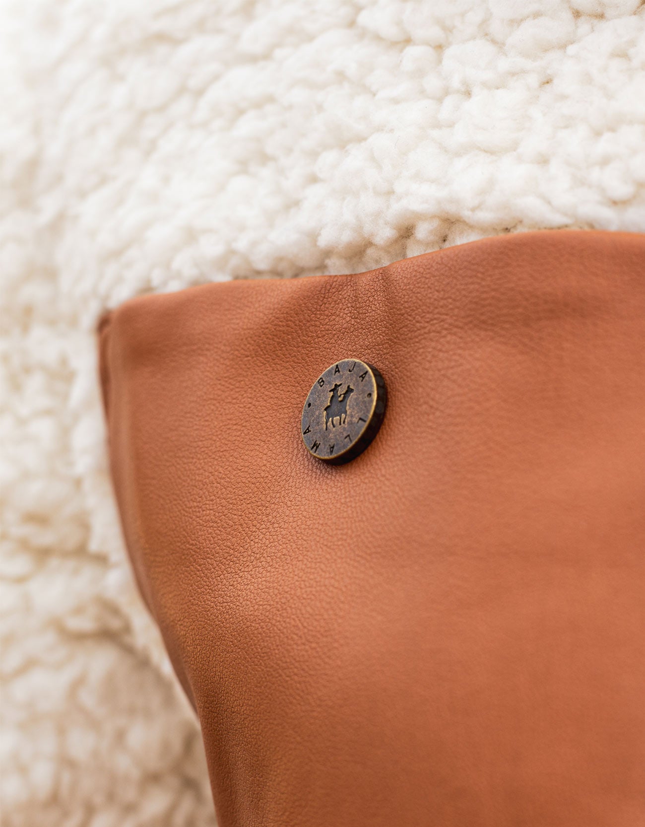Baja Llama's Deap Shag Cream & Tan Sherpa Fleece Jacket