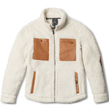Baja Llama's Deap Shag Cream & Tan Sherpa Fleece Jacket