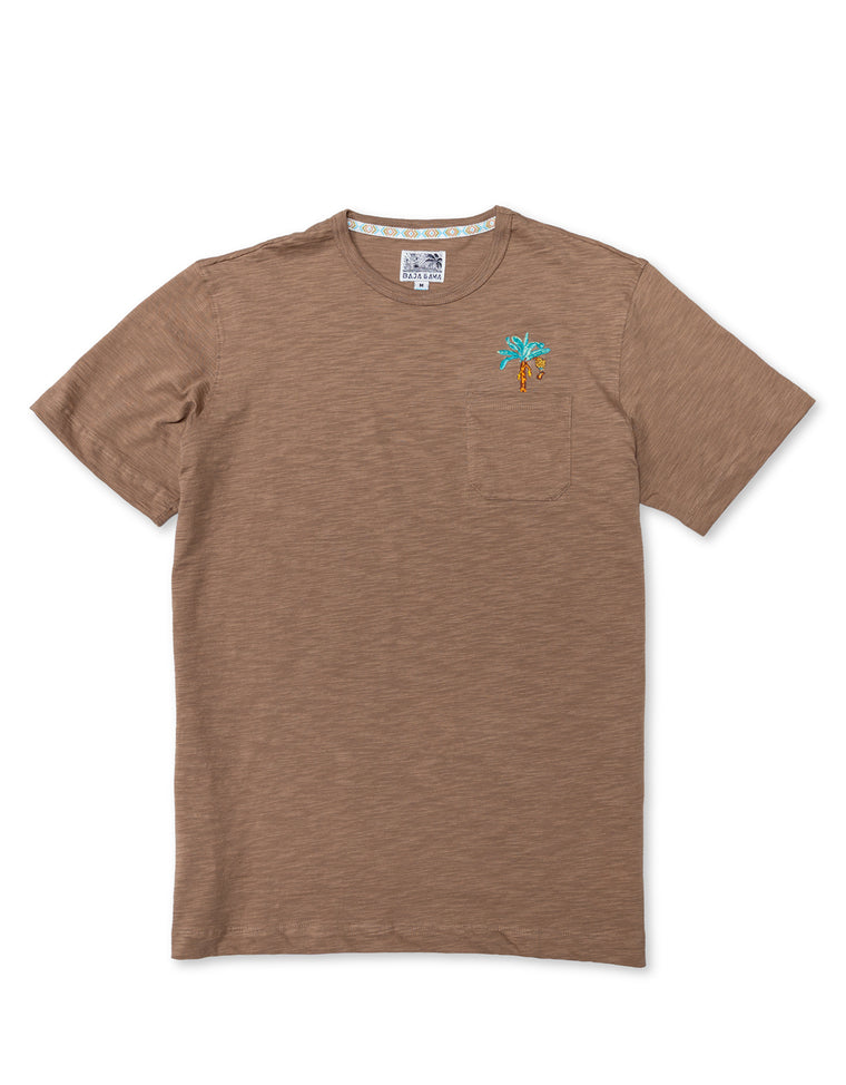 LA REPUBLICA EMBROIDERED - PIMA SLUB POCKET TEE