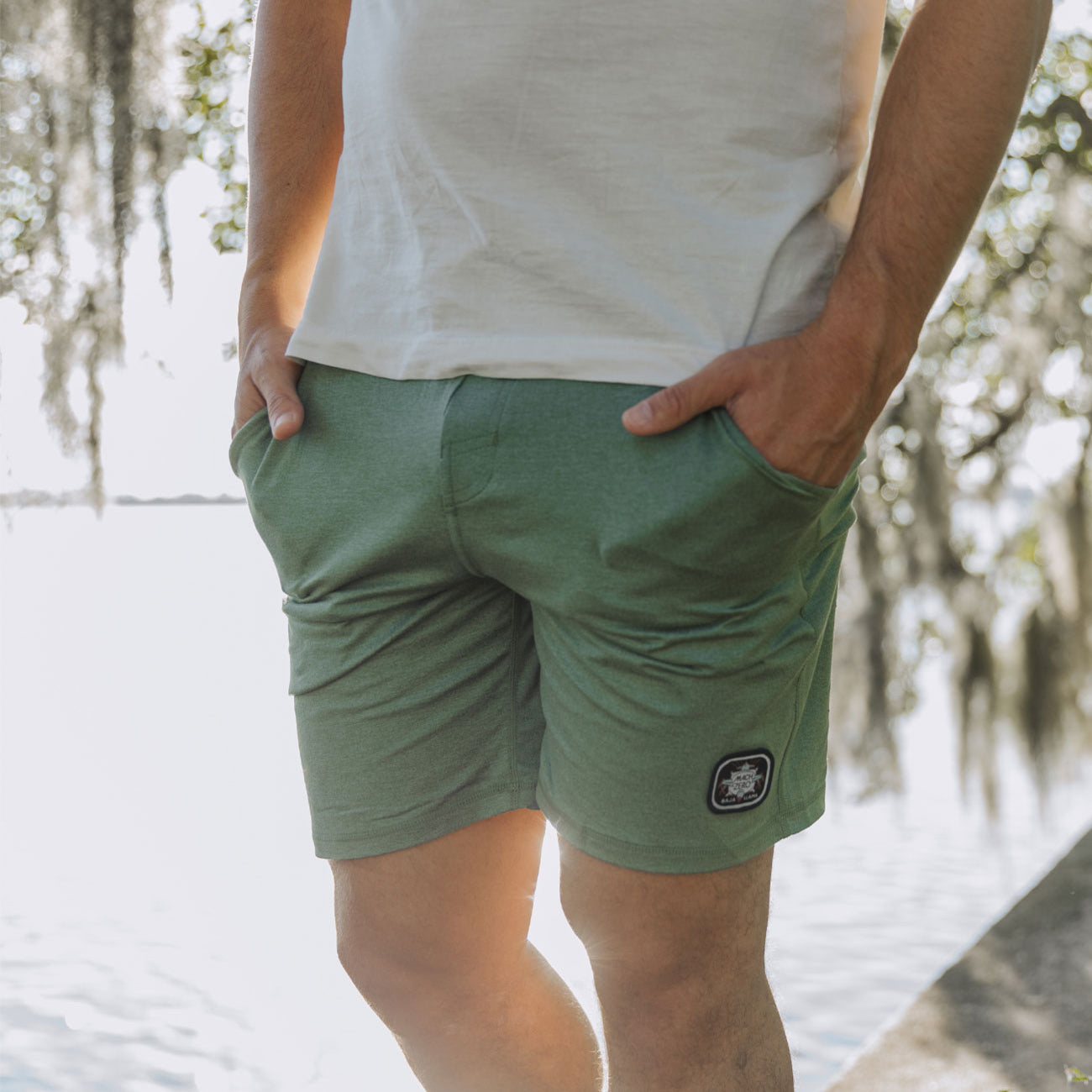 MACH ZERO LOUNGE SHORTS - GREEN