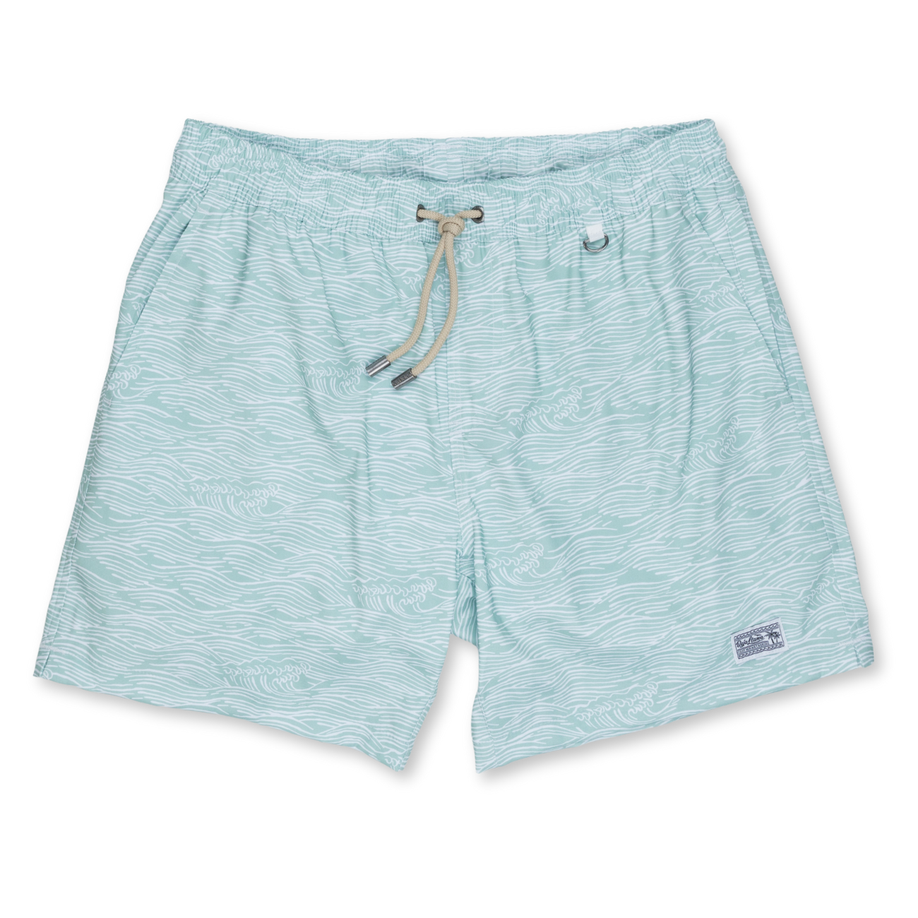 Baja Llama Roll Tides Fern Green 6 inch volley swim suit