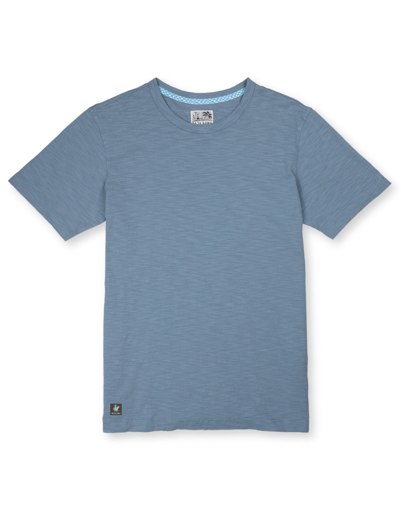 SOLID STEEL BLUE - SLUB PIMA TEE – Bajallama