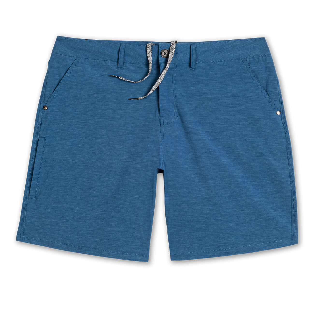 Baja Llama's Sunday Sports Navy Blue Hybrid Athletic Shorts