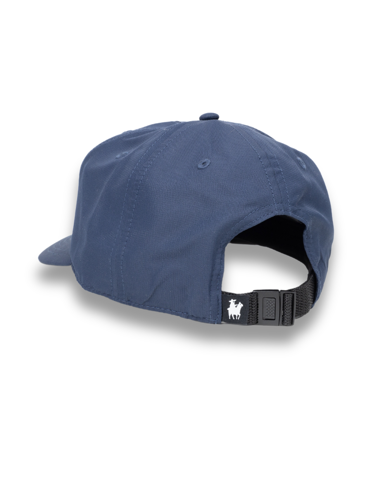 Navy treehouse lodge logo embroidered 5 panel performance hat
