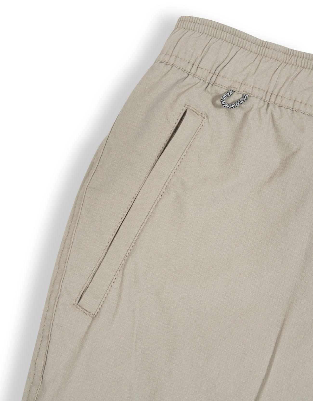 Baja Llama Khaki Vagabond Stretch Waistband Cotton Ripstop Travel Pants