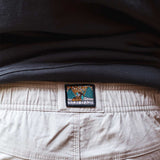 Baja Llama Khaki Vagabond Stretch Waistband Cotton Ripstop Travel Pants
