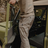 Baja Llama Khaki Vagabond Stretch Waistband Cotton Ripstop Travel Pants