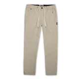 Baja Llama Khaki Vagabond Stretch Waistband Cotton Ripstop Travel Pants