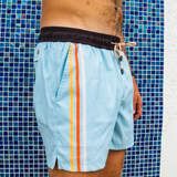 DESERT STINGER - AQUA STRIPES STRETCH SWIMSUIT