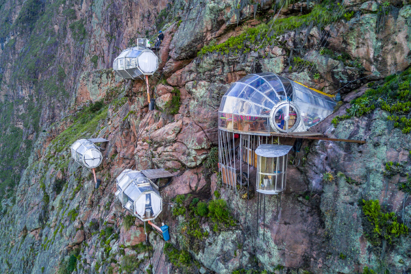 Glass Sleeping Pods in the Sacred Valley