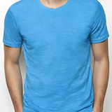 SOLID BLUE - SLUB PIMA TEE