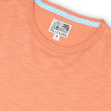 SOLID BURNT CORAL - SLUB PIMA TEE