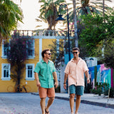 DOBBY DOES DALLAS - ORANGE CHECKERS - ONE OFF BUTTON UP RELAXED FIT