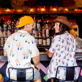 COLORFUL CACTUS CREAM - NIGHTHAWK™ RELAXED FIT BUTTON UP