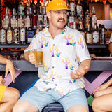 COLORFUL CACTUS CREAM - NIGHTHAWK™ RELAXED FIT BUTTON UP
