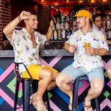 COLORFUL CACTUS CREAM - NIGHTHAWK™ RELAXED FIT BUTTON UP