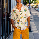 TOO BREEZYS MUSTARD - STRETCH LINEN SHORTS