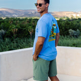 RELAXPLORATIONS - HEDGE GREEN ATHLEISURE SHORTS