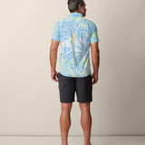 Back view of ultralight pastel print shirt – perfect for travel and beach days
