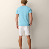 SOLID PORCELAIN BLUE - PIMA SLUB TEE
