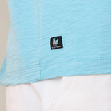 SOLID PORCELAIN BLUE - PIMA SLUB TEE