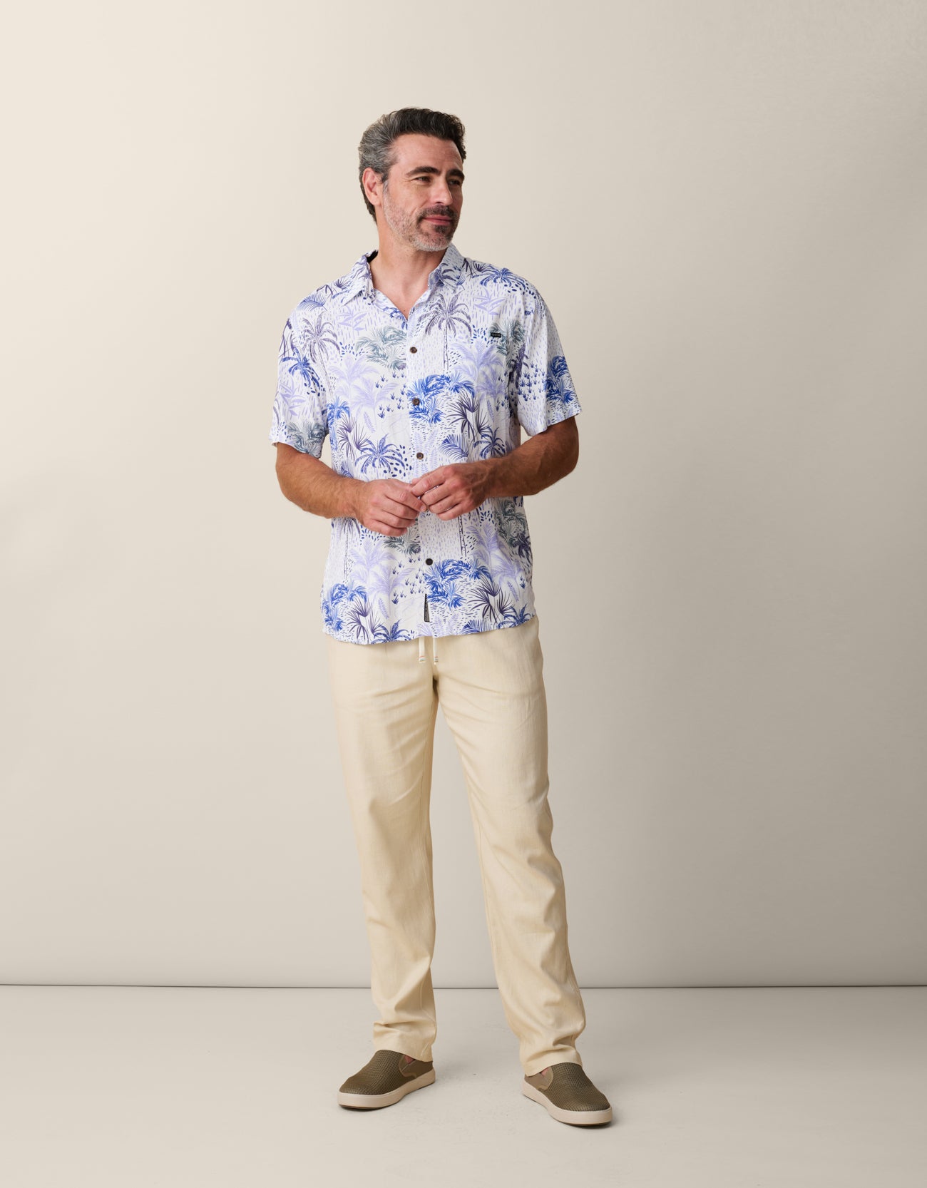 White Hot Tropics Short Sleeve Button Up Shirt – Bajallama