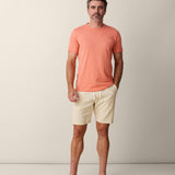 SOLID BURNT CORAL - SLUB PIMA TEE