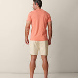 SOLID BURNT CORAL - SLUB PIMA TEE
