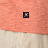 SOLID BURNT CORAL - SLUB PIMA TEE