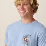 WHITE LOBSTER - ACID WASH PRIMO GRAPHIC TEE