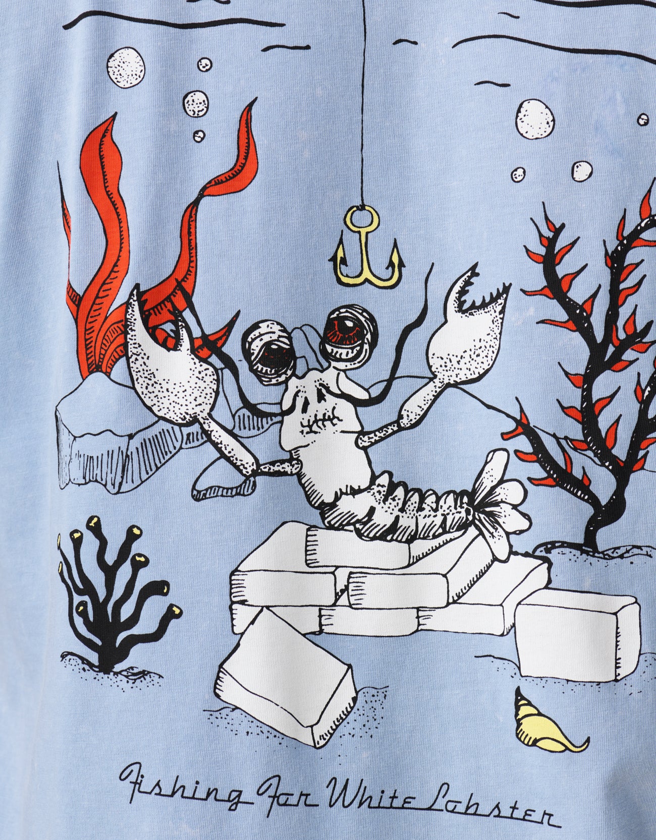 LLICA Tシャツ XL 2003年コピーライト 00s フェード White Lobster Graphic T-Shirt – Bajallama