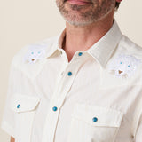 THE WHITE TIGER - DISSIDENT WESTERN FRONT SNAP BUTTON UP