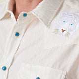 THE WHITE TIGER - DISSIDENT WESTERN FRONT SNAP BUTTON UP