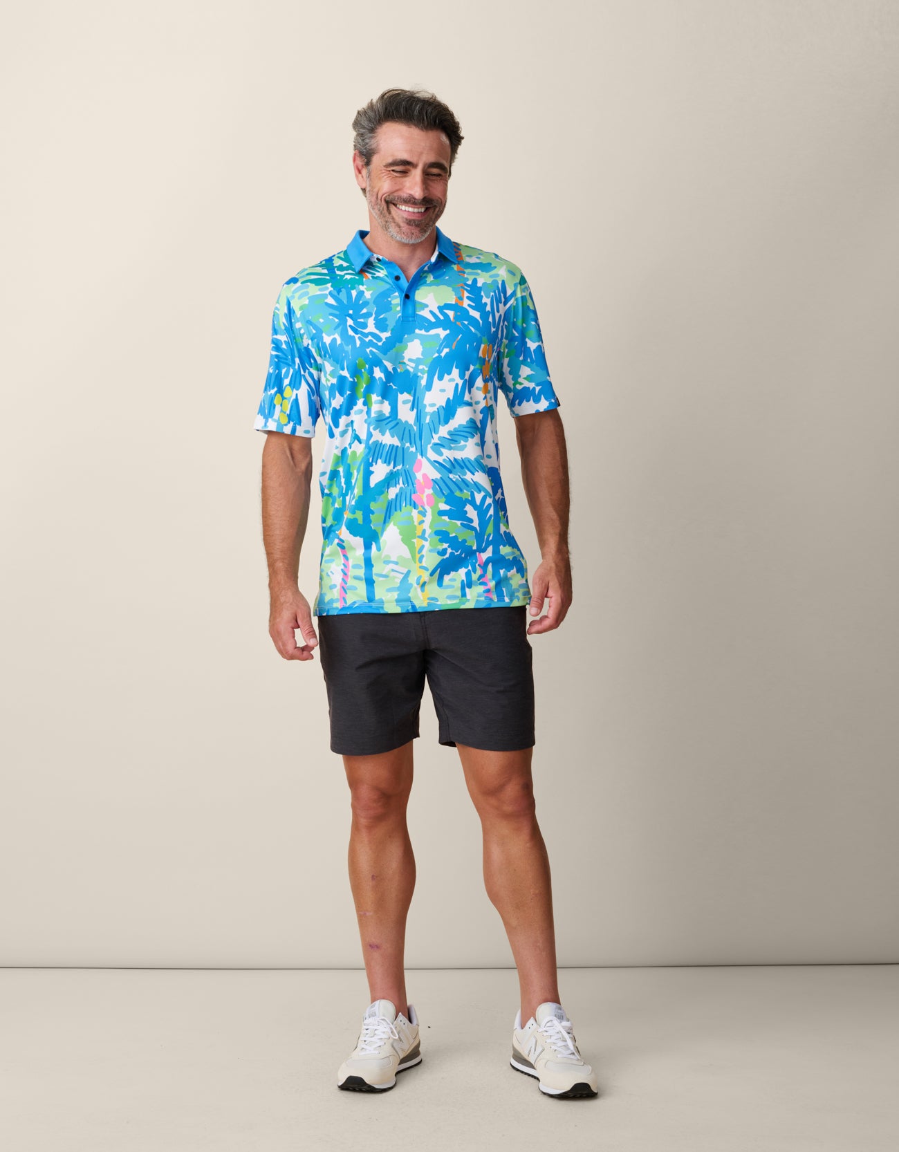 Swingers Performance Polo – Pastel Paradise | Lightweight Tropical