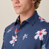 FLOWER POWERS - MOJAVE PERFORATED BUTTON UP