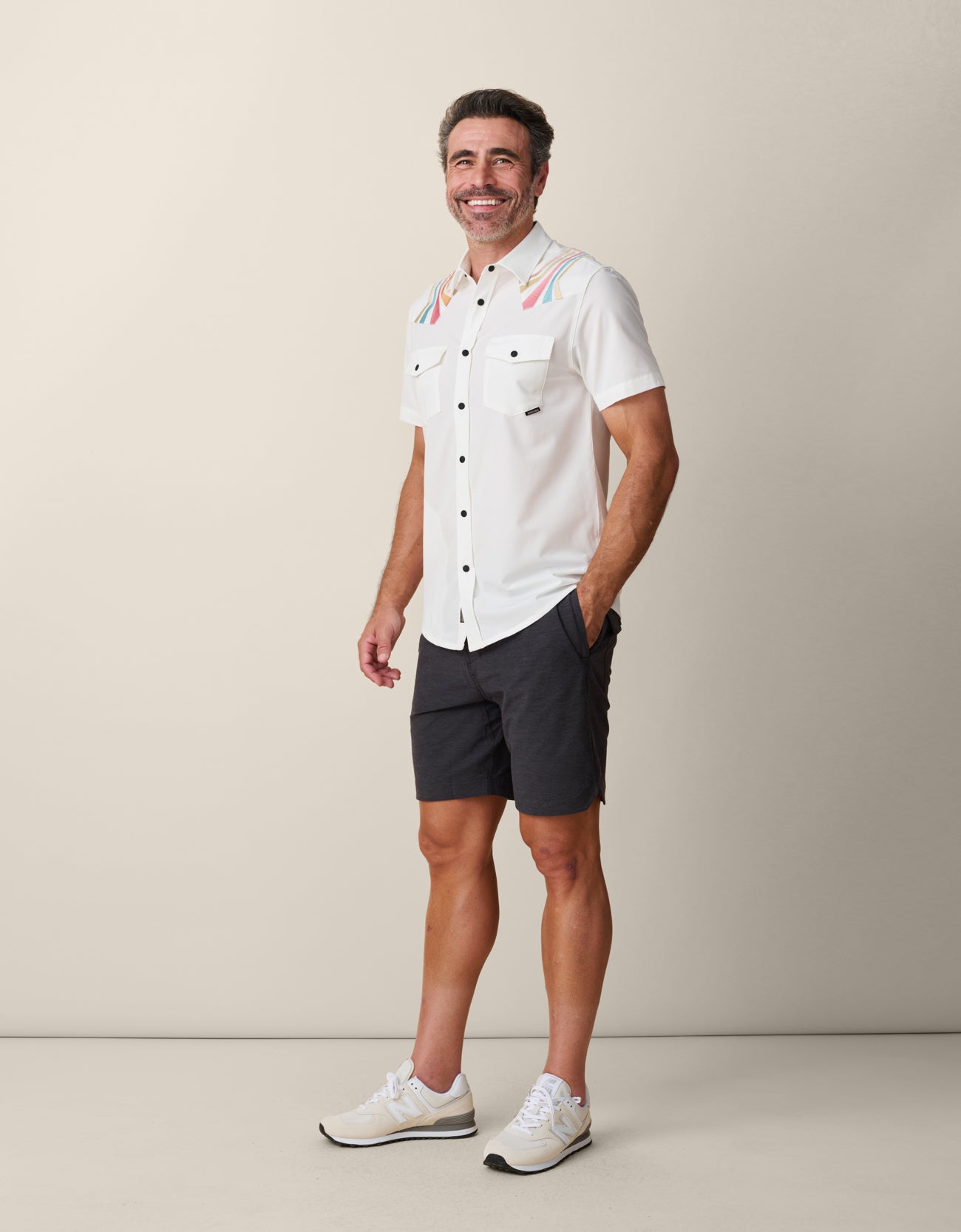 Retro Rays - Cream Dissident Snapshirt – Bajallama
