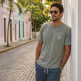 GREATFUL DYED - ROCK ON CYPRESS GREEN HEAVY TEE